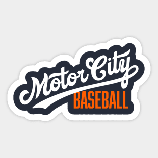 Motor City Baseball Sticker